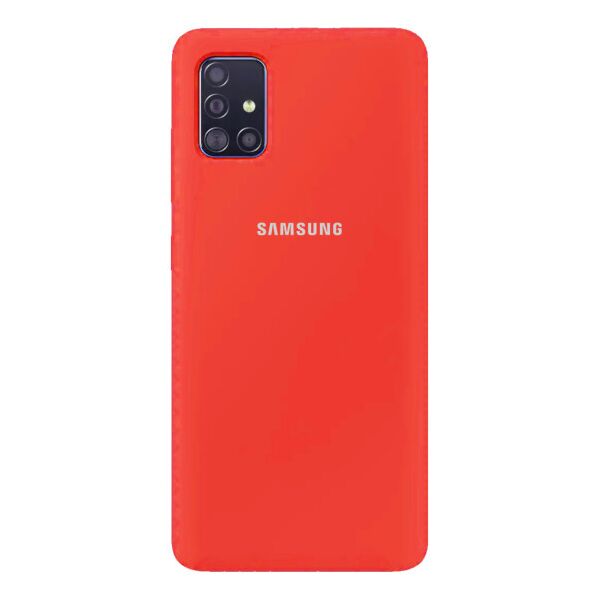 

Чехол Original Silicone Case c закрытым низом (AA) для Samsung Galaxy A51 (Красный)
