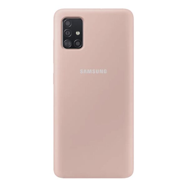 

Original Silicone Case c закрытым низом (AA) для Samsung Galaxy A51 (LightPink)