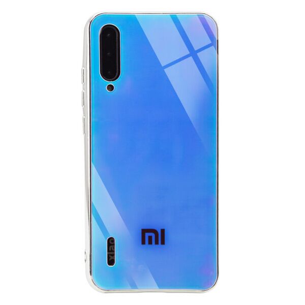 

TPU+Glass чехол Gradient Rainbow с лого для Xiaomi Mi A3 (CC9e) (Голубой)