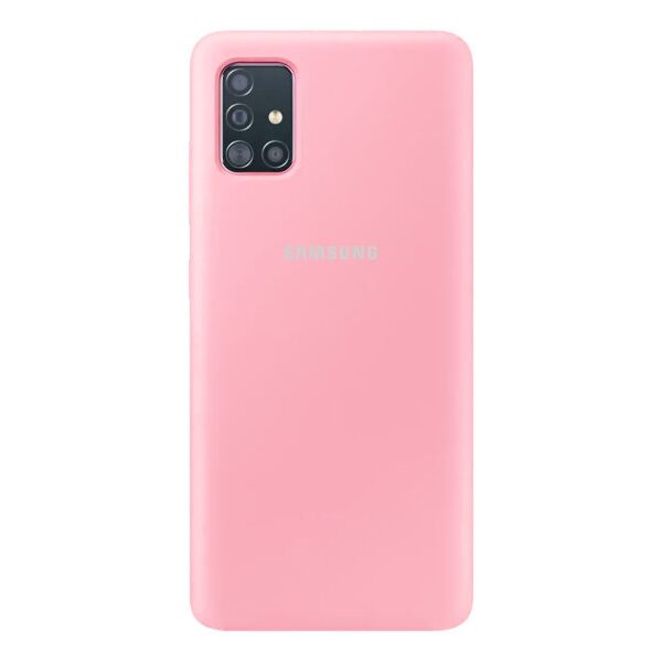 

Чехол Original Silicone Case c закрытым низом (AA) для Samsung Galaxy A51 (Розовый)