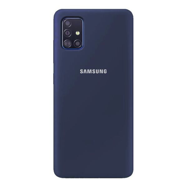 

Чехол Original Silicone Case c закрытым низом (AA) для Samsung Galaxy A51 (Темно-синий)