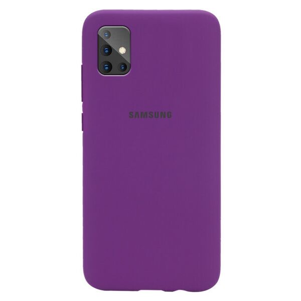 

Чехол Original Silicone Case c закрытым низом (AA) для Samsung Galaxy A71 (Пурпурный)