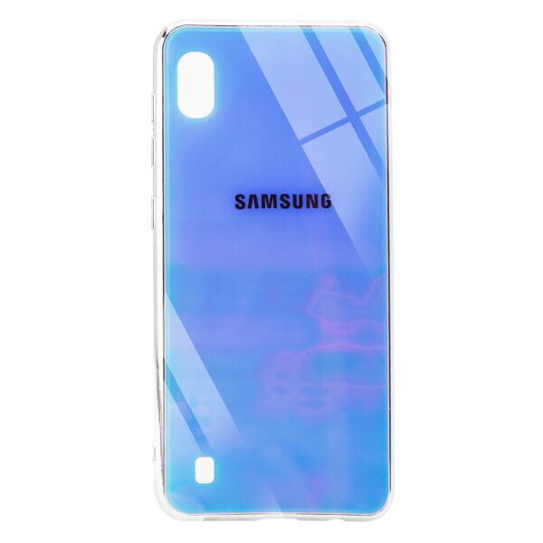 

TPU+Glass чехол Gradient Rainbow с лого для Samsung Galaxy A10 (A105F) (DodgerBlue)