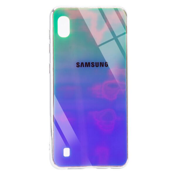 

TPU+Glass чехол Gradient Rainbow с лого для Samsung Galaxy A10 (A105F) (LightGreen)