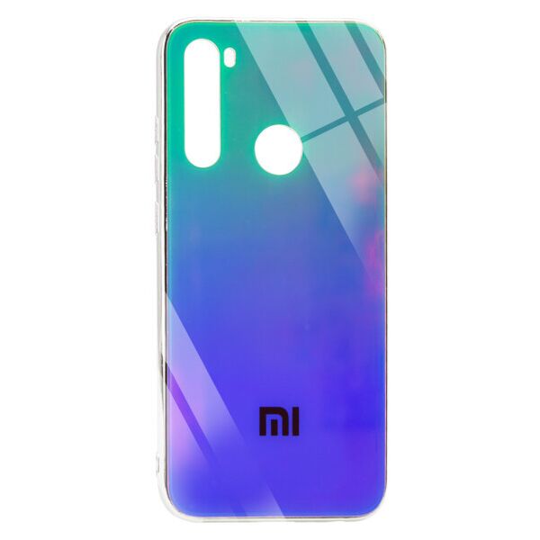 

TPU+Glass чехол Gradient Rainbow с лого для Xiaomi Redmi Note 8 (LightGreen)