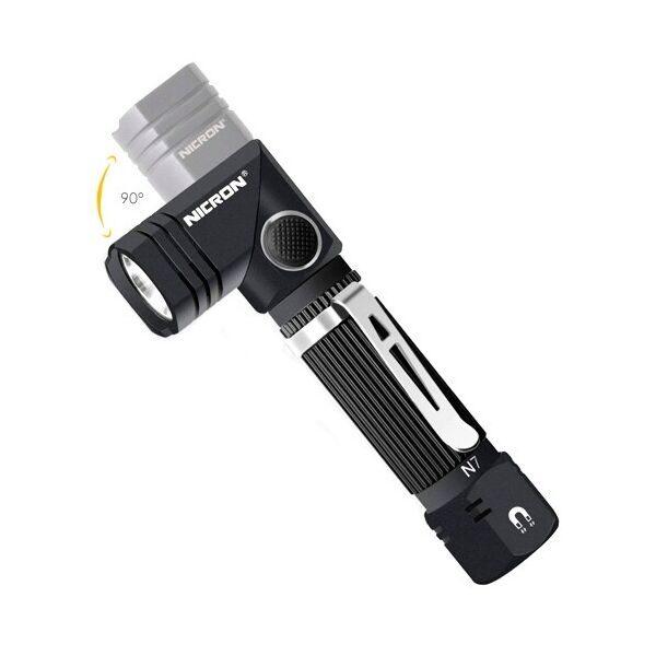 

Фонарь EDC LED 600лм IP65 с магнитом, поворотной головкой NICRON N7