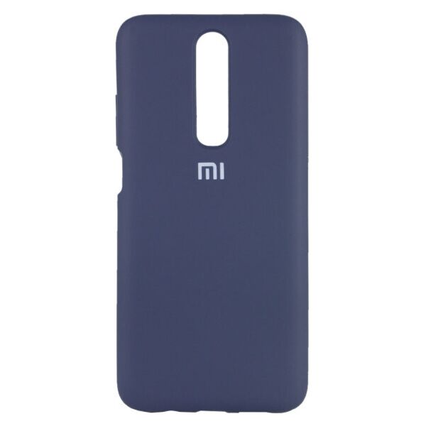 

Чехол Original Silicone Case c закрытым низом (AA) для Xiaomi Redmi K30 (DarkBlue)