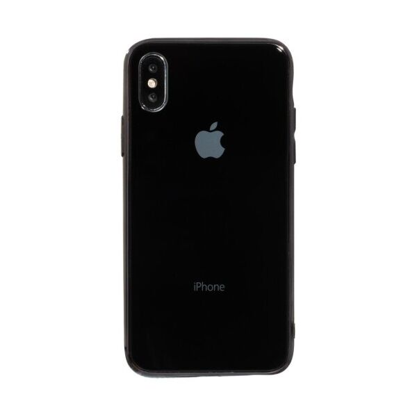 

Чехол силикон Case Original Glass for Apple iPhone Xs (Черный)