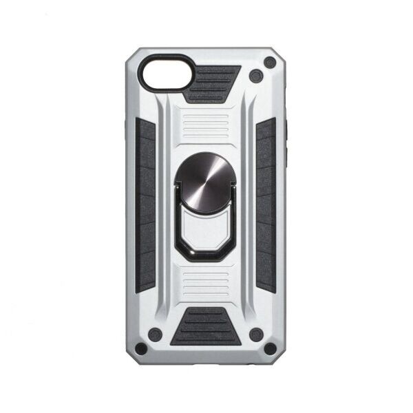

Противоударный чехол Robot Case с кольцом-подставкой для Apple iPhone 8/SE 2020 (Серебряный)