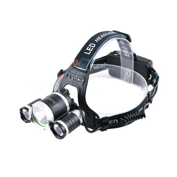 

Фонарь налобный фонарик 3 Led RJ 3000 T6