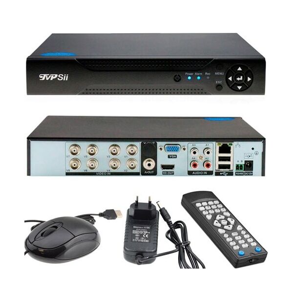 

Видеорегистратор HVR NVR DVR TVPSii 6008T-LM, 1080N, 8 каналов