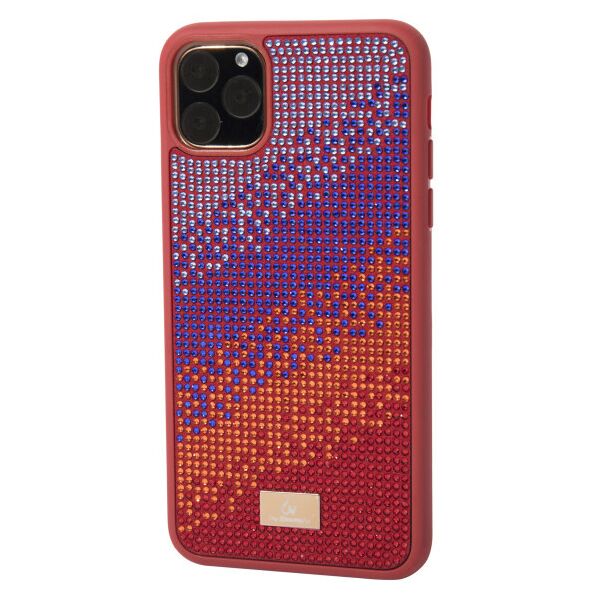 

со стразами Bling World Rainbown Design для Apple iPhone 11 Pro Max (6.5") (Красный)