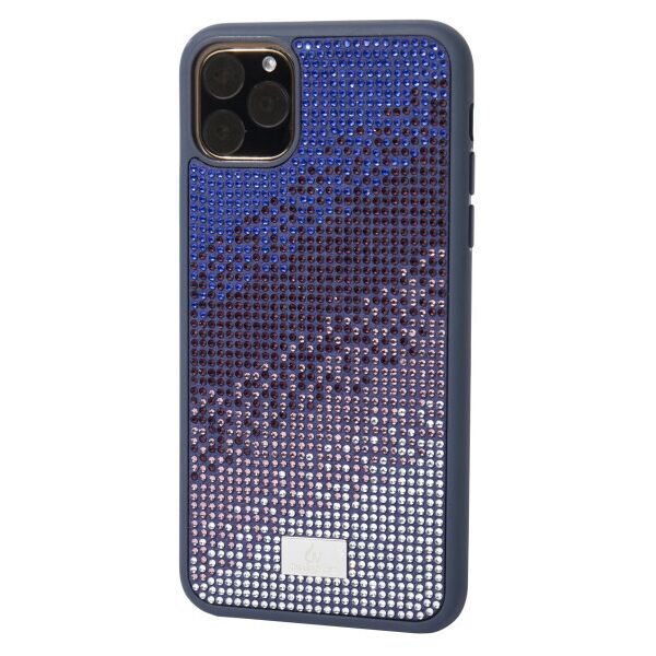 

со стразами Bling World Rainbown Design для Apple iPhone 11 Pro (5.8") (Синий)