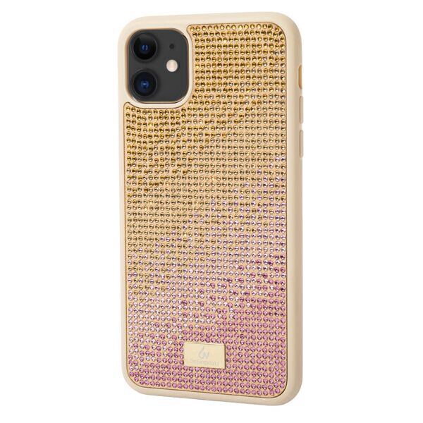 

со стразами Bling World Rainbown Design для Apple iPhone 11 (6.1") (Золотой)