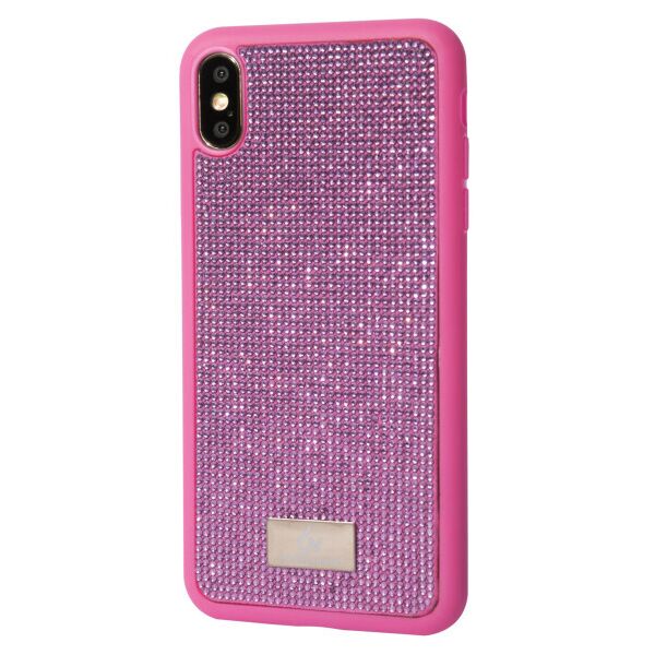 

со стразами Bling World Grainy Diamonds для Apple iPhone XS Max (6.5") (DeepPink)