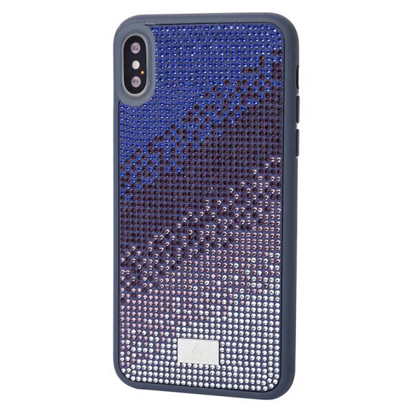 

Чехол со стразами Bling World Rainbown Design для Apple iPhone X / XS (5.8") (Синий)