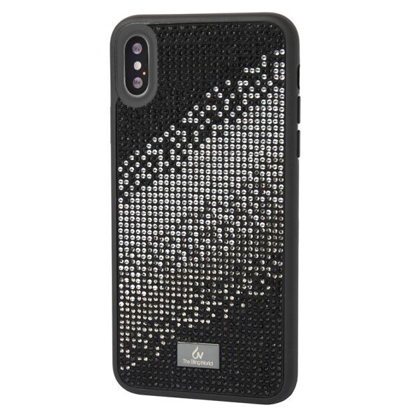 

Чехол со стразами Bling World Rainbown Design для Apple iPhone X / XS (5.8") (Черный)
