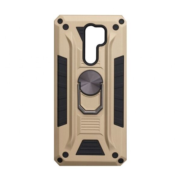 

Противоударный чехол Robot Case с кольцом-подставкой для Xiaomi Redmi 9 (Золотой)