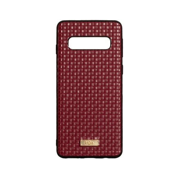 

Кожаный чехол-накладка Kajsa Grass для Samsung Galaxy S10 (Красный)
