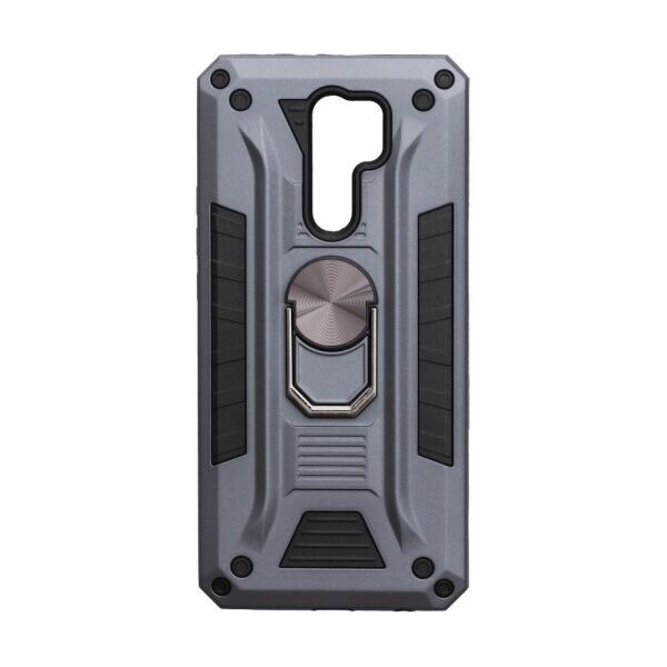 

Противоударный чехол Robot Case с кольцом-подставкой для Xiaomi Redmi 9 (Серый)