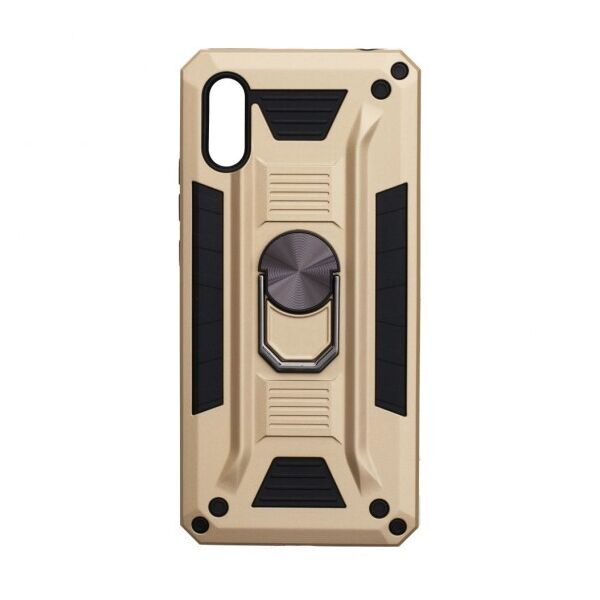 

Противоударный чехол Robot Case с кольцом-подставкой для Xiaomi Redmi 9A (Золотой)