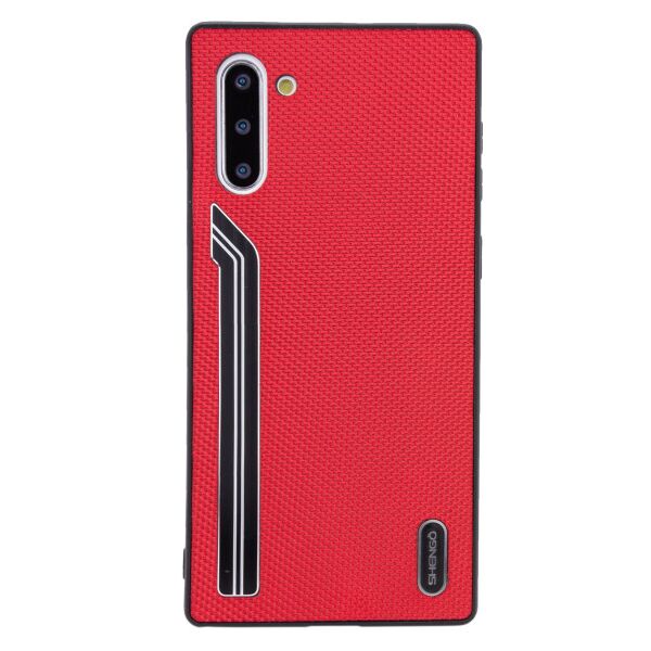 

Силиконовый чехол SHENGO Textile series для Samsung Galaxy Note 10 (Красный)