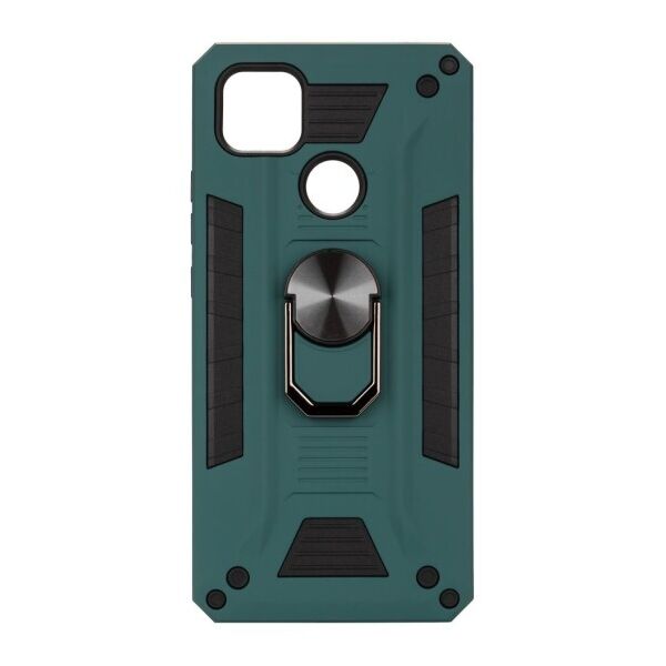 

Противоударный чехол Robot Case с кольцом-подставкой для Xiaomi Redmi 9C (Темно-зеленый)