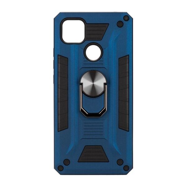 

Противоударный чехол Robot Case с кольцом-подставкой для Xiaomi Redmi 9C (Темно-синий)