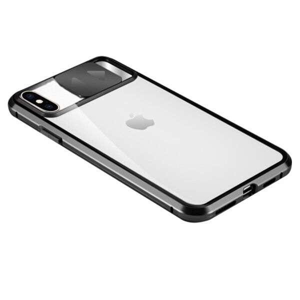 

Противоударный металический чехол Camshield 360 с защитой камеры для Apple iPhone XS Max (6.5") (Черный)