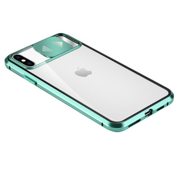 

Противоударный металический чехол Camshield 360 с защитой камеры для Apple iPhone X / XS (5.8") (Зеленый)
