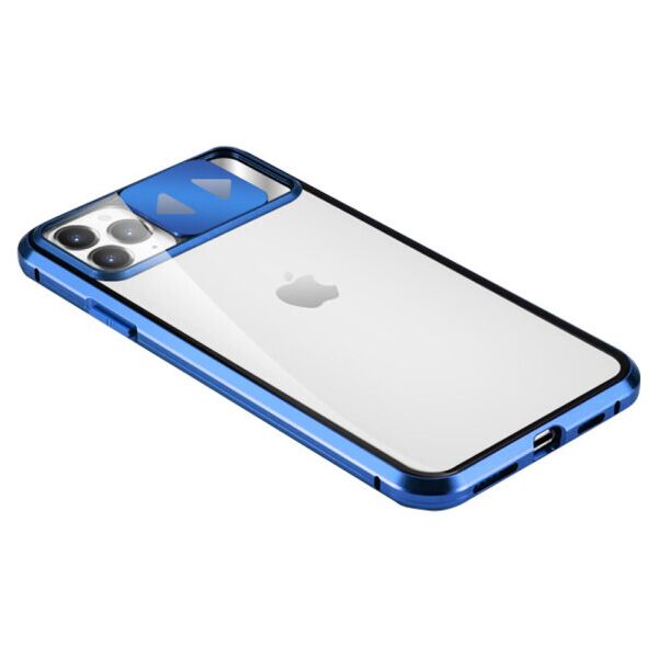 

Противоударный металический чехол Camshield 360 с защитой камеры для Apple iPhone 11 Pro Max (6.5") (Синий)