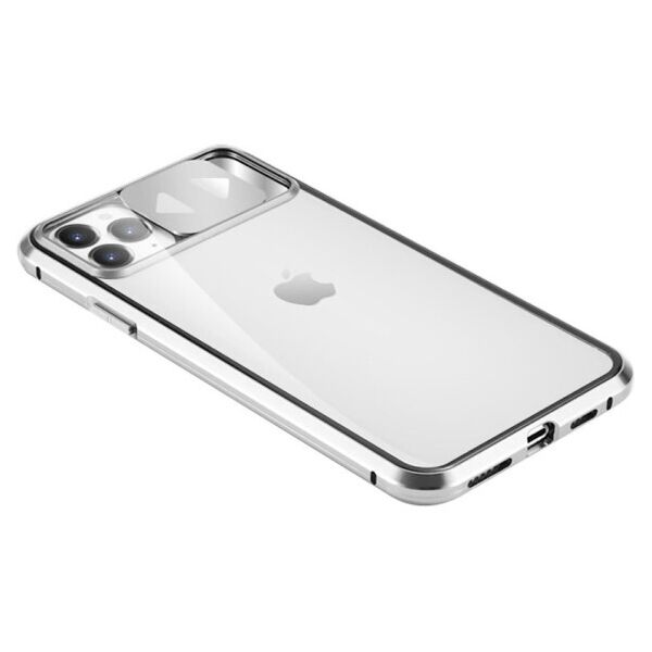

Противоударный металический чехол Camshield 360 с защитой камеры для Apple iPhone 11 Pro (5.8") (Серебряный)