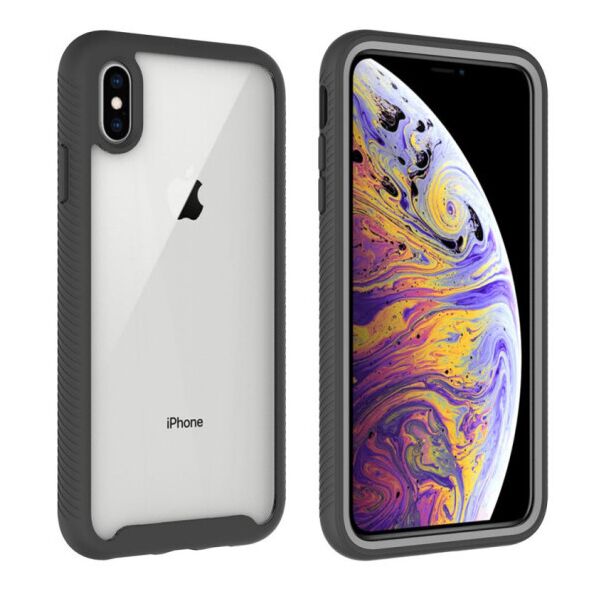 

Ударопрочный чехол Full-body Bumper Case для Apple iPhone XS Max (6.5") (Черный)