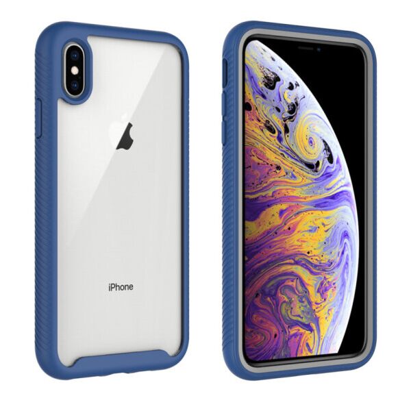 

Ударопрочный чехол Full-body Bumper Case для Apple iPhone X / XS (5.8") (DarkBlue)