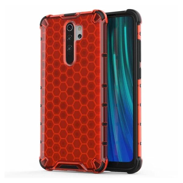 

Ударопрочный чехол Honeycomb для Xiaomi Redmi Note 8 Pro (Красный)