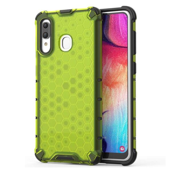 

Ударопрочный чехол Honeycomb для Samsung Galaxy A20 / A30 (Салатовый)