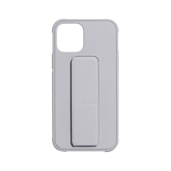 

Противоударный чехол Bracket с подставкой для Apple iPhone 12 (6.7) (Серый)