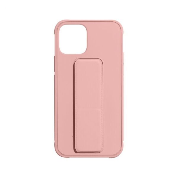 

Противоударный чехол Bracket с подставкой для Apple iPhone 12 (6.1) (Розовый)
