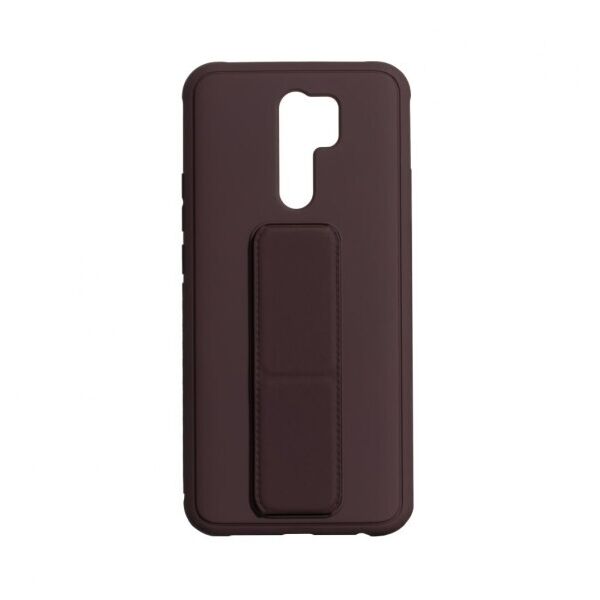 

Противоударный чехол Bracket с подставкой для Xiaomi Redmi 9 (Коричневый)