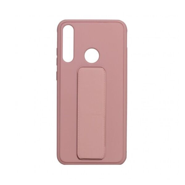 

Противоударный чехол Bracket с подставкой для Huawei Y6P Eur Ver (Розовый)