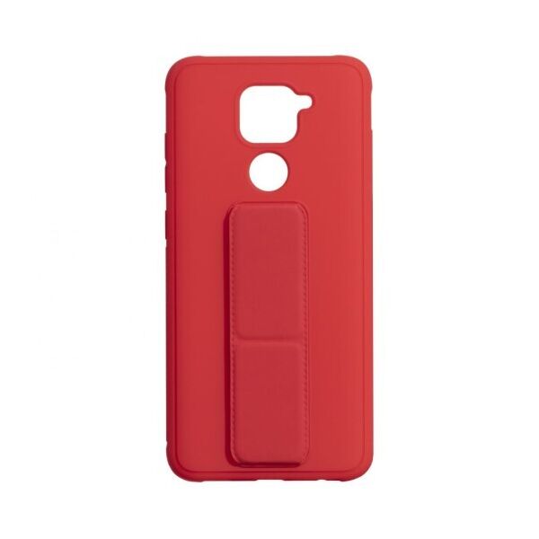

Противоударный чехол Bracket с подставкой для Xiaomi Redmi Note 9 (Красный)