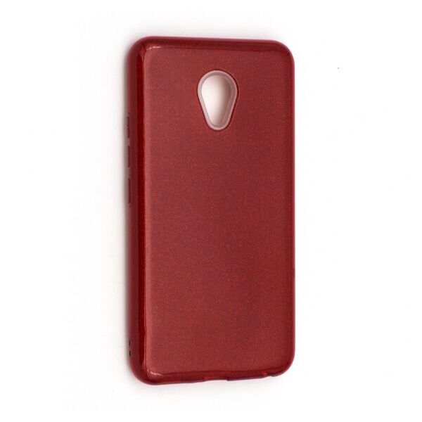 

Блестящий силиконовый чехол Twins для Meizu M5 (Красный)