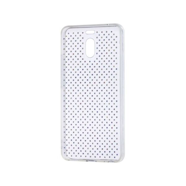 

силиконовый с камнями Unique Skid Ultrasonic Series для Meizu M6 Note (Прозрачный)