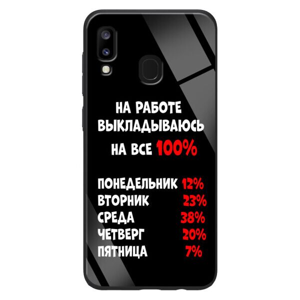 

TPU+Glass чехол ForFun для Samsung Galaxy A20 / A30