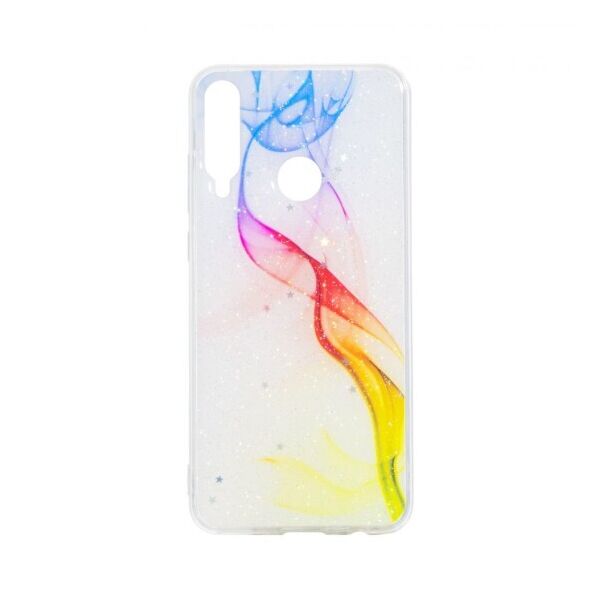 

Силиконовый чехол Aurora с блестками для Huawei Y6P Eur Ver (Красный)