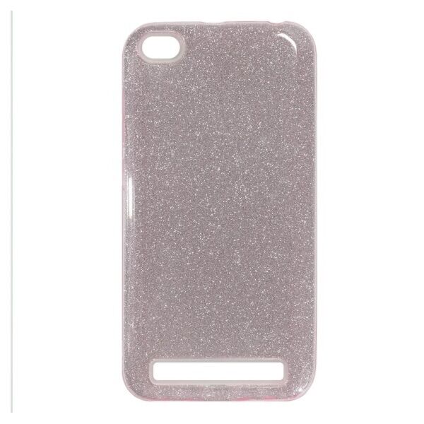 

Блестящий силиконовый чехол Twins для Xiaomi Redmi 5A (Розовый)