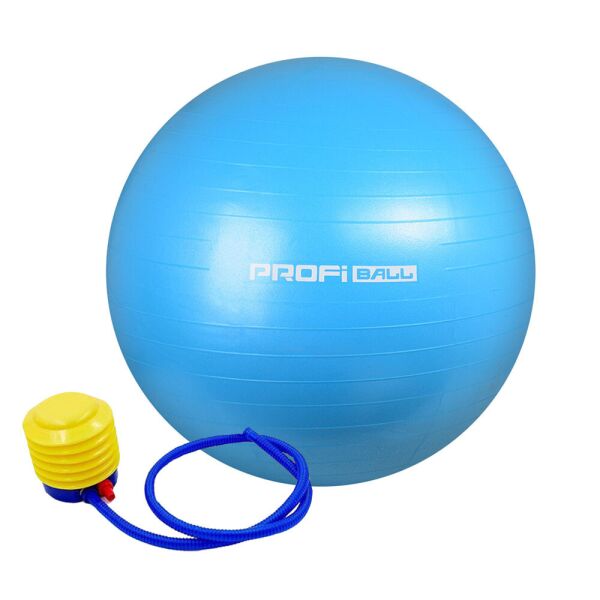 

Мяч для фитнеса, фитбол с насосом Profitball, 75 см голубой
