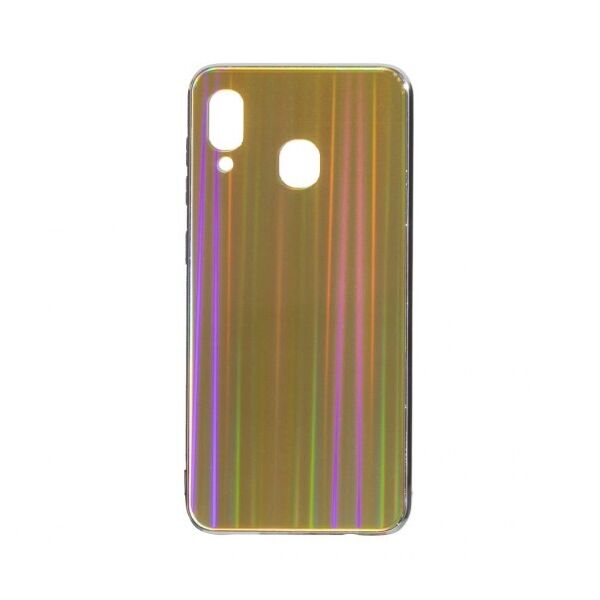

Стекляный чехол Rainbow Series для Samsung Galaxy A30 / A20 (Золотой)