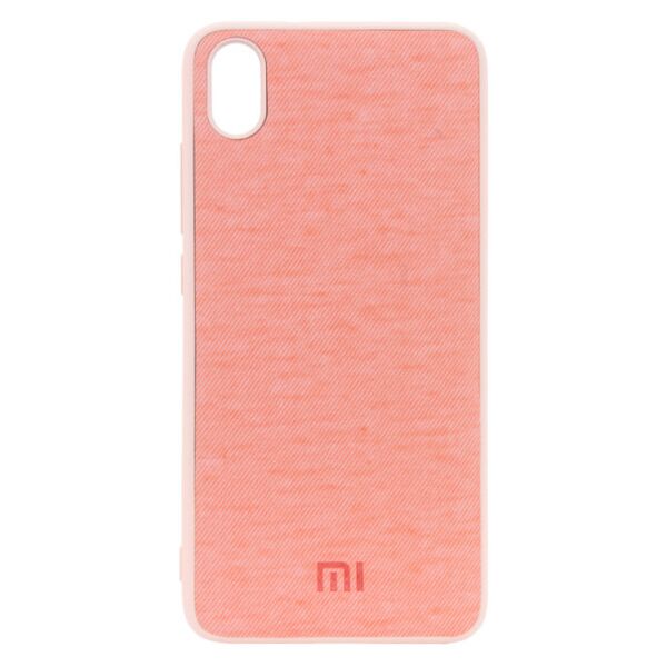 

TPU чехол Textile Logo для Xiaomi Redmi 7A (Розовый)
