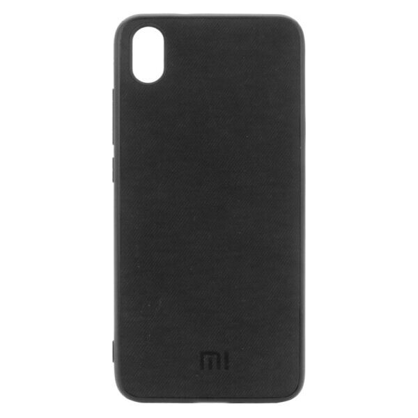 

TPU чехол Textile Logo для Xiaomi Redmi 7A (Черный)